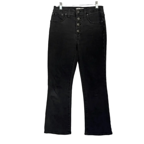 Madewell Demi-Boot Cut Black‎ Jeans Size 27 - Picture 1 of 7